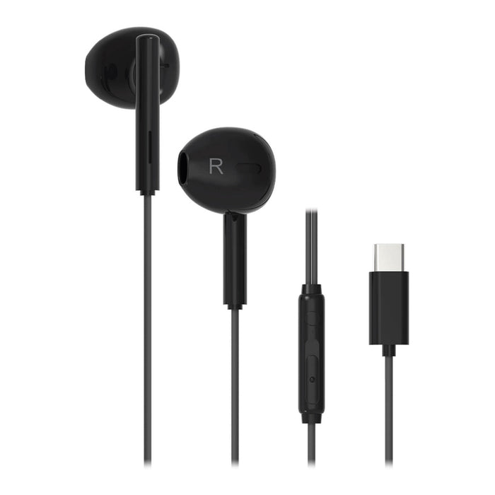 Стерео слушалки VIVANCO USB-C BLACK 64120