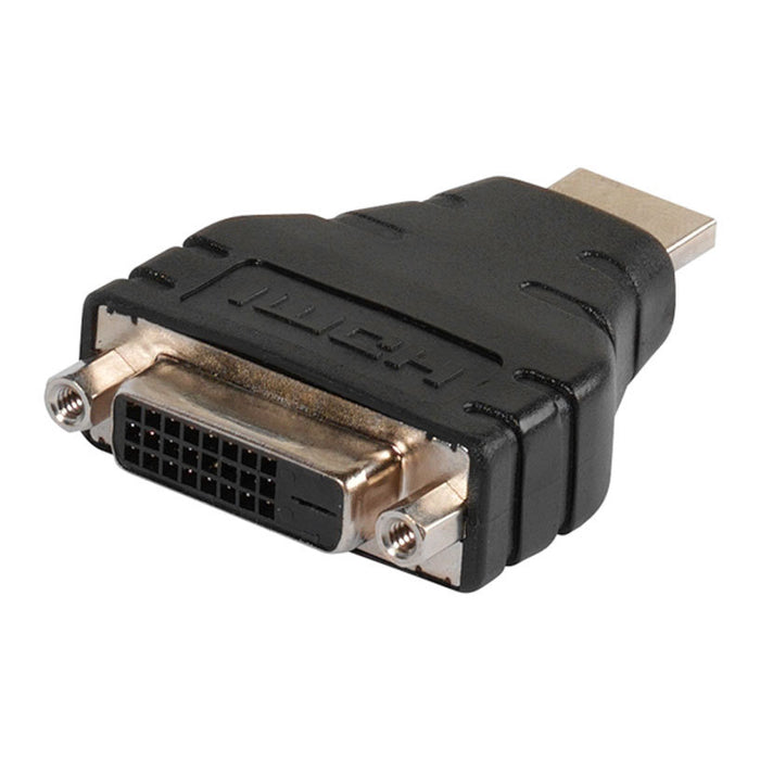 Кабел адаптор VIVANCO мъжко HDMI<->женско DVI-D HDMI M<->DVI-D F 45454 симетричен, двупосочен