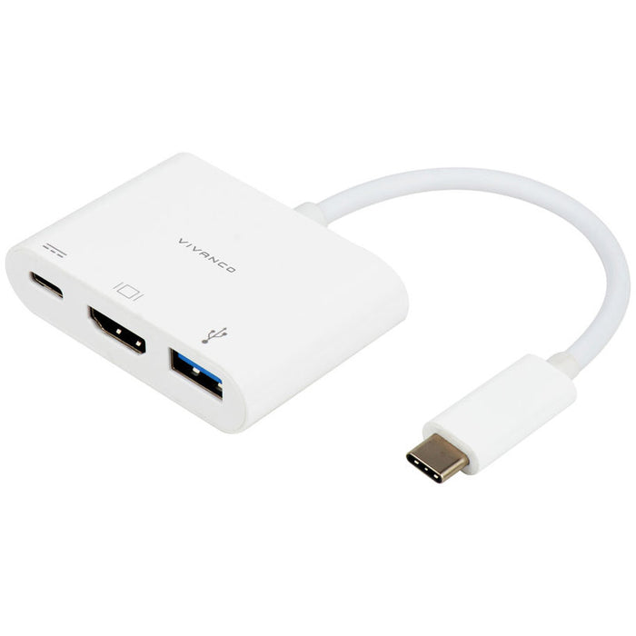 USB HUB VIVANCO USB-C<->HDMI USB A/C**