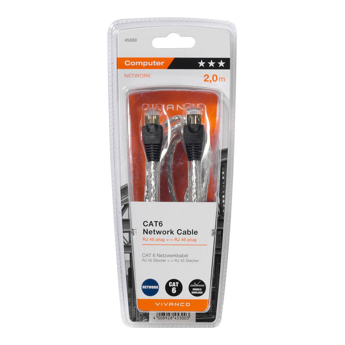 Кабел VIVANCO CAT6 UTP 2 m SFTP GOLD 45300