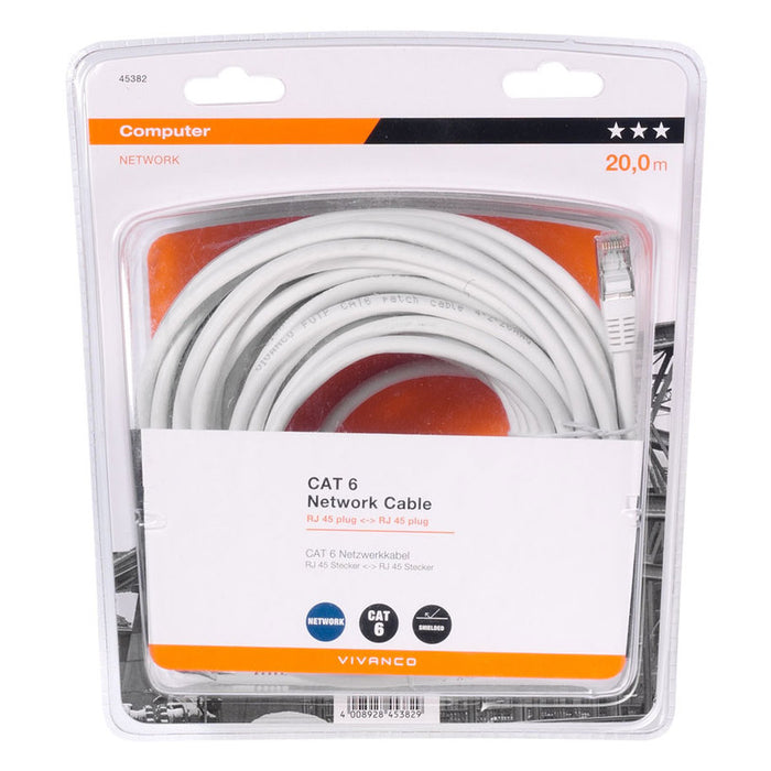 Кабел VIVANCO CAT6 UTP 20 m 45382