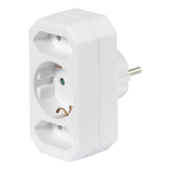 Разклонител VIVANCO A3 W 17462 1+2 ГНЕЗДА