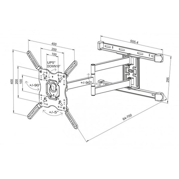 TV Стойка VIVANCO 38004 ЧЕРЕН