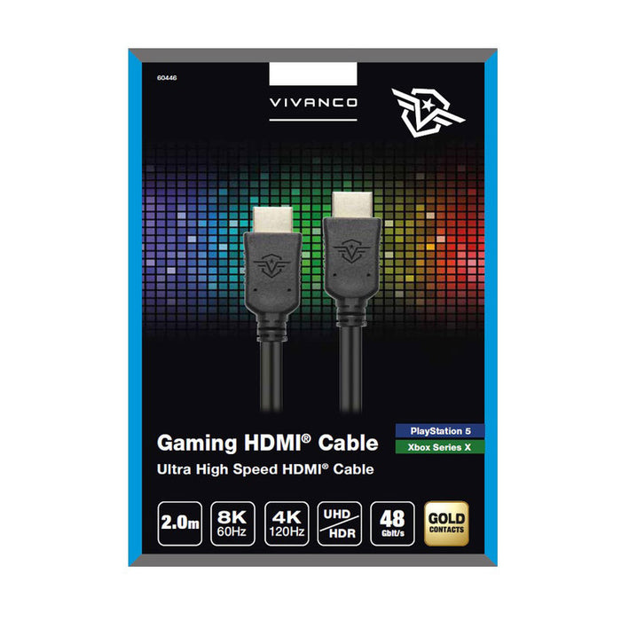 Кабел VIVANCO HDMI Gaming 8K 2 m 60446