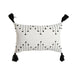 Възглавница Home ESPRIT Бял Черен Ромб 50 x 15 x 30 cm