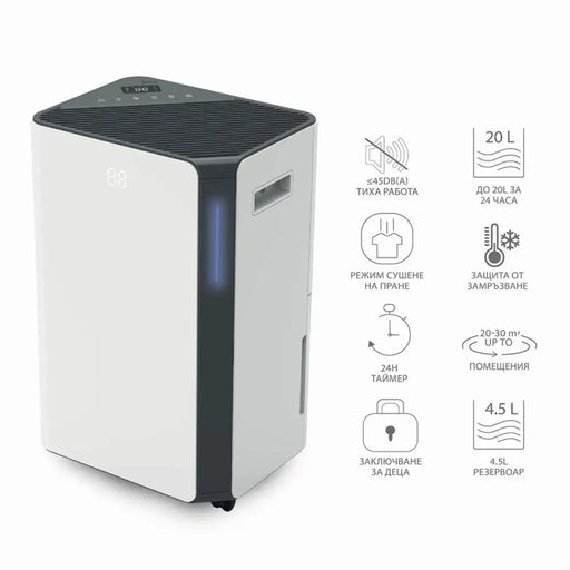 ВЛАГОУЛОВИТЕЛ MUHLER 20L/24h LED