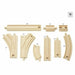 Влакови релси Brio Intermediate Evolution Set Дървен 16