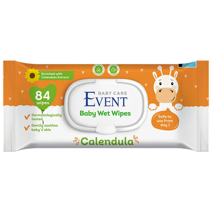 ВЛАЖНИ БЕБЕШКИ КЪРПИ С НЕВЕН 84 БР EVENT