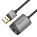 Външна USB звукова карта Vention CDKHB 0.15m сива