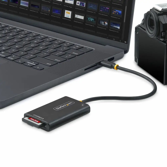 Външен четец за карти Startech 1B-USB-C-CFE-ADAPTER Черен