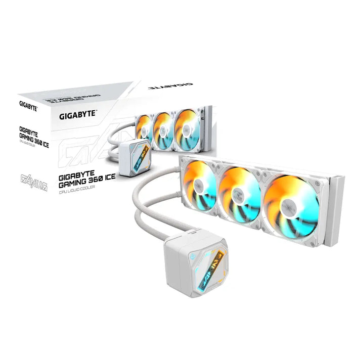 Воден охладител за процесор Gigabyte GAMING 360 ICE бяла