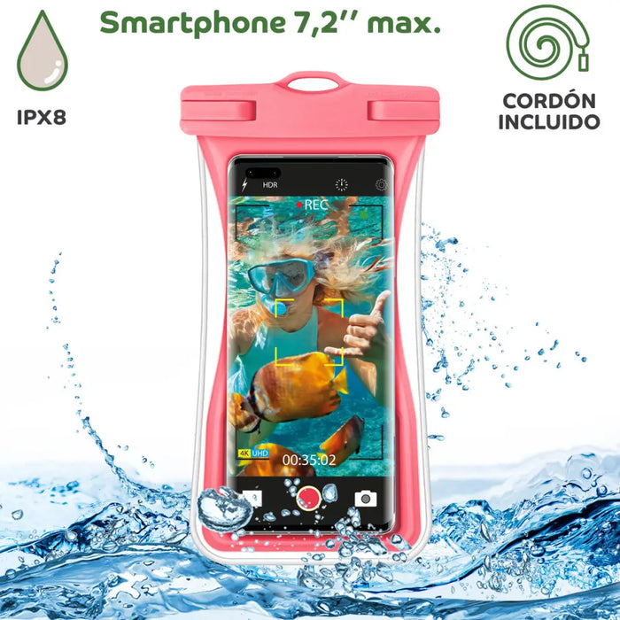 Водоустойчив калъф Myway Floating Розов Универсален 7,2’’