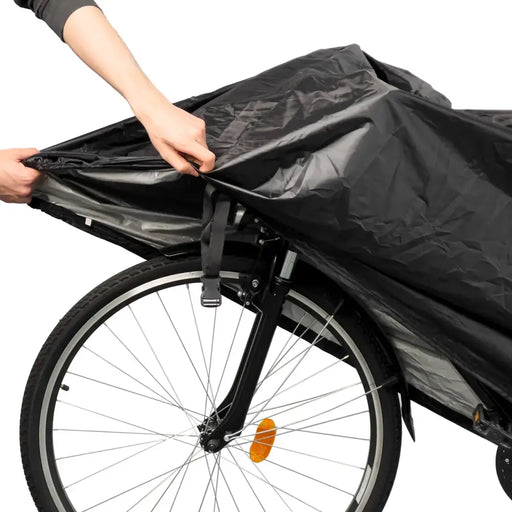 Водоустойчиво покривало за велосипед HQWear размер S черно