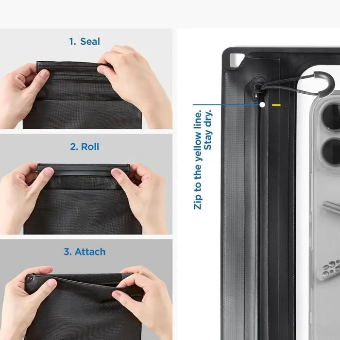 Водоустойчива чанта за телефон Spigen A640 - черна