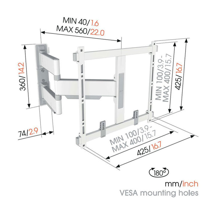 TV Стойка VOGELS TVM 5445 ELITE БЯЛ