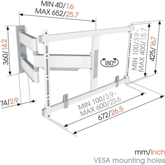 TV Стойка VOGELS TVM 5645 ELITE БЯЛ