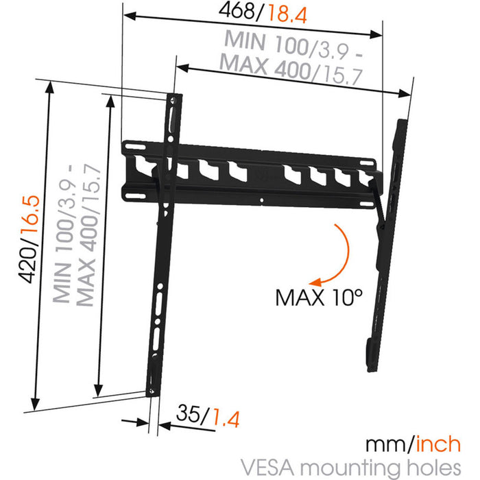 TV СТОЙКA VOGELS MA3010 ЧЕРЕН