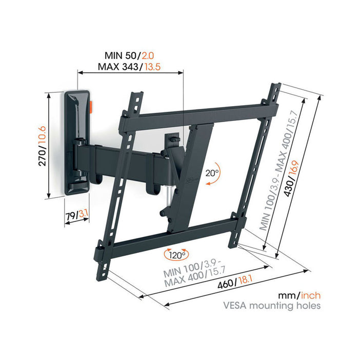 TV Стойка VOGELS TVM 3423 COMFORT ЧЕРЕН