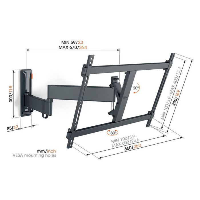 TV Стойка VOGELS TVM 3643 COMFORT ЧЕРЕН