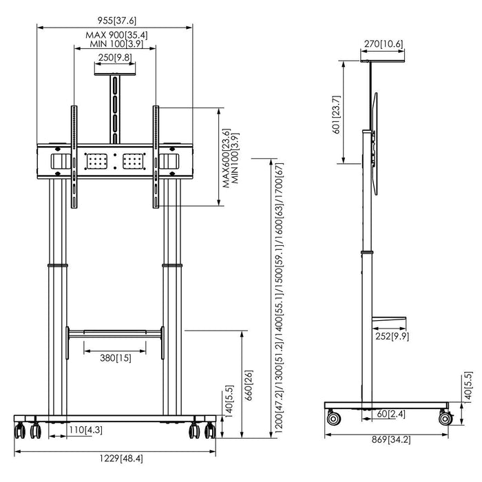Поставка за монитор Vogel's 7410410 110"