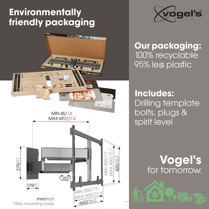 Поставка за телевизор Vogel's TVM5855 NEGRO 55" 100"