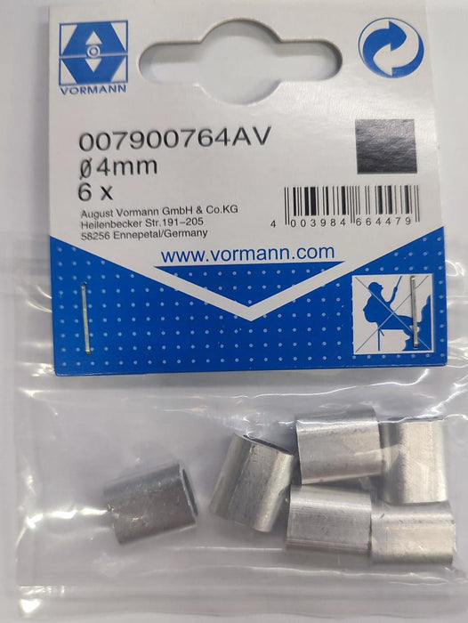 КЛИПС ЗА КАБЕЛ АЛУМ VRN 4ММ 14/8.5 6БР