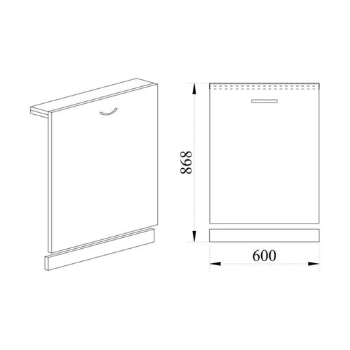 ВРАТА ЗА ВГРАДЕНА СЪДОМИЯЛНА ДОЛЕН РЕД IRIM 60X1.8X76.5 СМ.