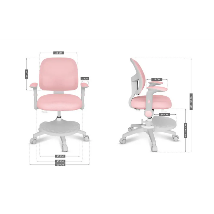 Въртящ се стол Junior 5.0 Pink