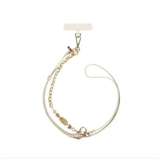 Връзка за телефон Uniq Coehl Caryne 2 в 1 - кремава