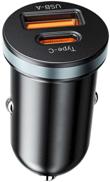 Зарядно за кола VS Mobile - CC30AU, 30W, 1xUSB-A + 1xUSB-C, 12-24V