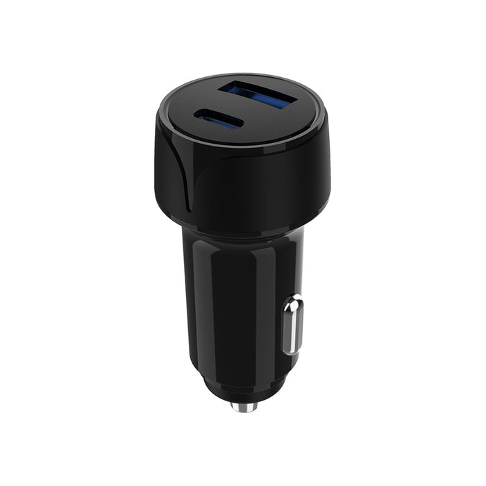 ЗАРЯДНО 12V VSMOBILE 15W USB-A+C+КАБЕЛ
