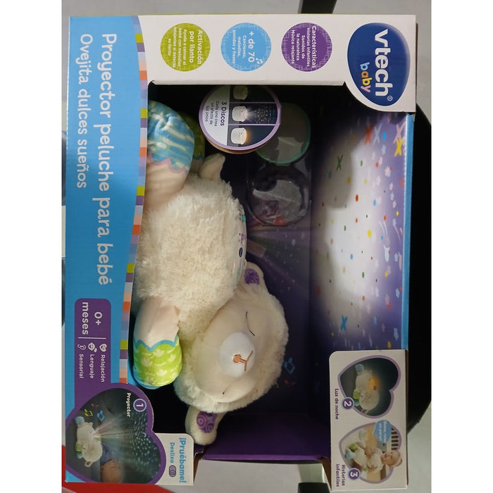 Плюшена Играчка Овца с LED Проектор Vtech Sweet Dreams 15 x 32 x 12 cm
