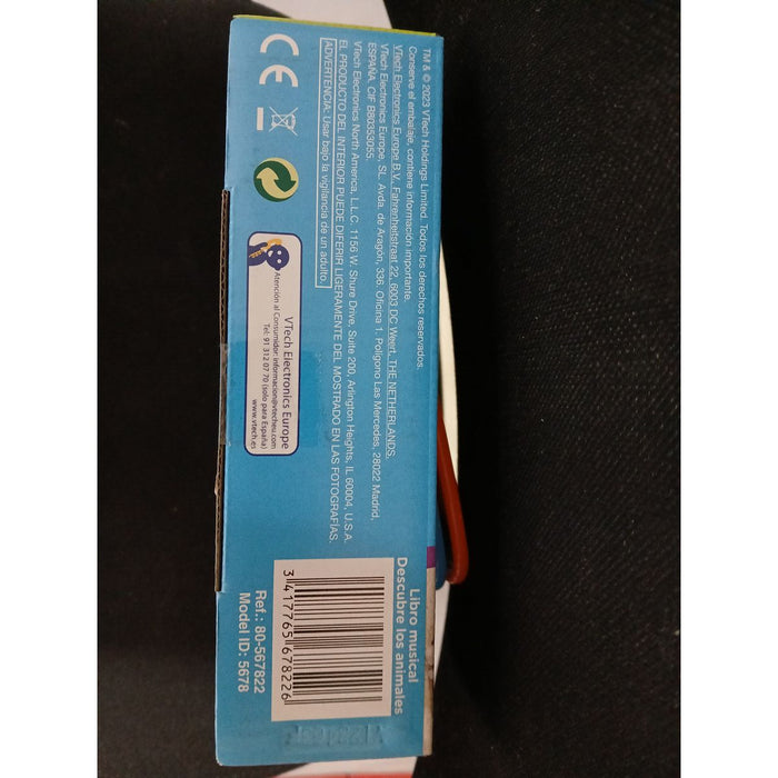 Моята Първа Музикална Книга Vtech 18,8 x 5,5 x 21,6 cm Животни