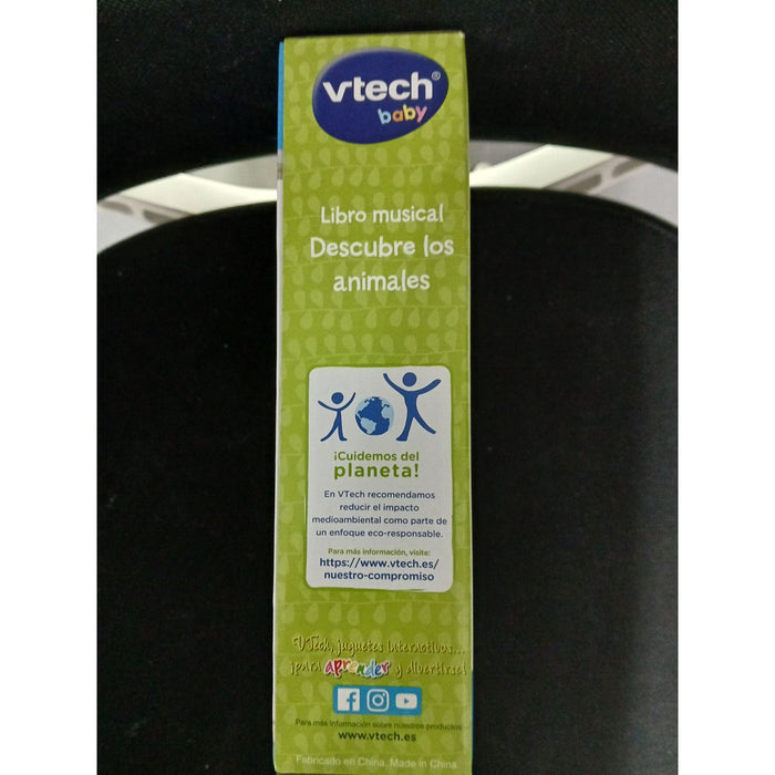 Моята Първа Музикална Книга Vtech 18,8 x 5,5 x 21,6 cm Животни