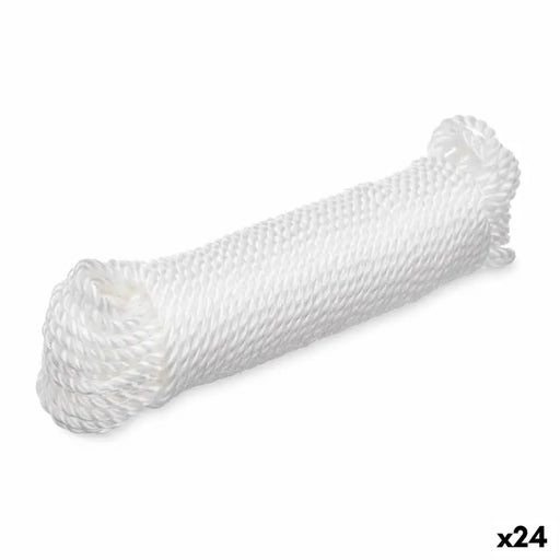 Въже за Простиране Бял Пластмаса 20 m 8 x 24 x 5 cm 5 x 24