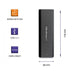 Външна кутия Qoltec 50312 Черен