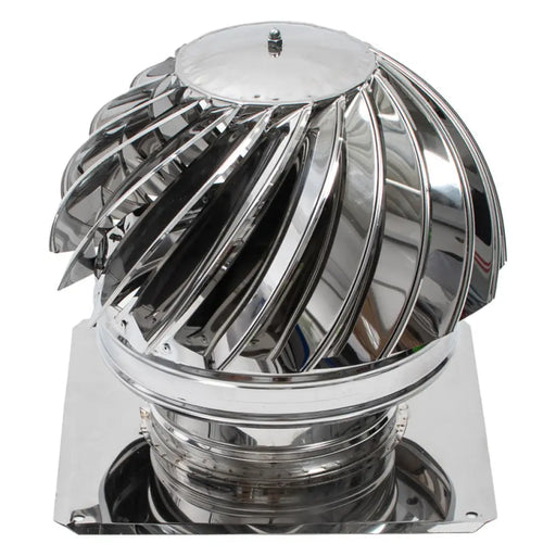 ВЪРТЯЩА ШАПКА С ПЛАНКА ИНОКС 250/250MM KAMININOX
