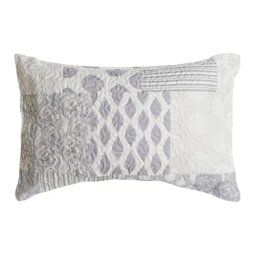 Възглавница DKD Home Decor Бежов Сив полиестер Patchwork 60