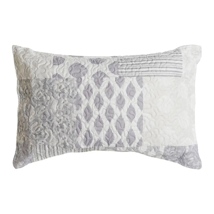Възглавница DKD Home Decor Бежов Сив полиестер Patchwork 60