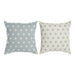 Възглавница DKD Home Decor Син 60 x 10 x 60 cm Звезди Бял