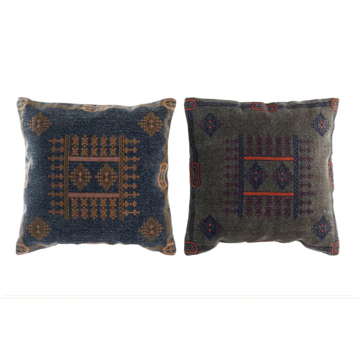 Възглавница DKD Home Decor Син Оранжев Арабин 50 x 10 x 50