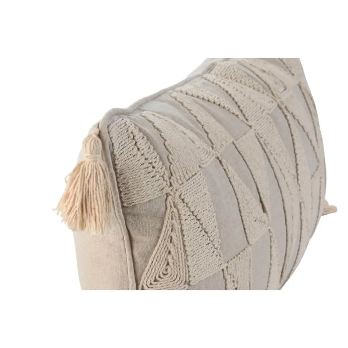 Възглавница Home ESPRIT Бежов Естествен Boho 50 x 8 x 30 cm