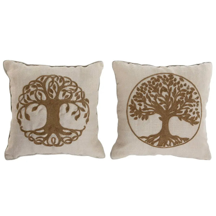 Възглавница Home ESPRIT Бял Естествен Дърво романтичен 45 x