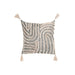 Възглавница Home ESPRIT Бял Сив Пискюли Boho 45 x 15 x 45 cm