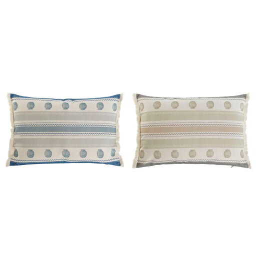 Възглавница Home ESPRIT Син Бежов 60 x 10 x 45 cm (2 броя)