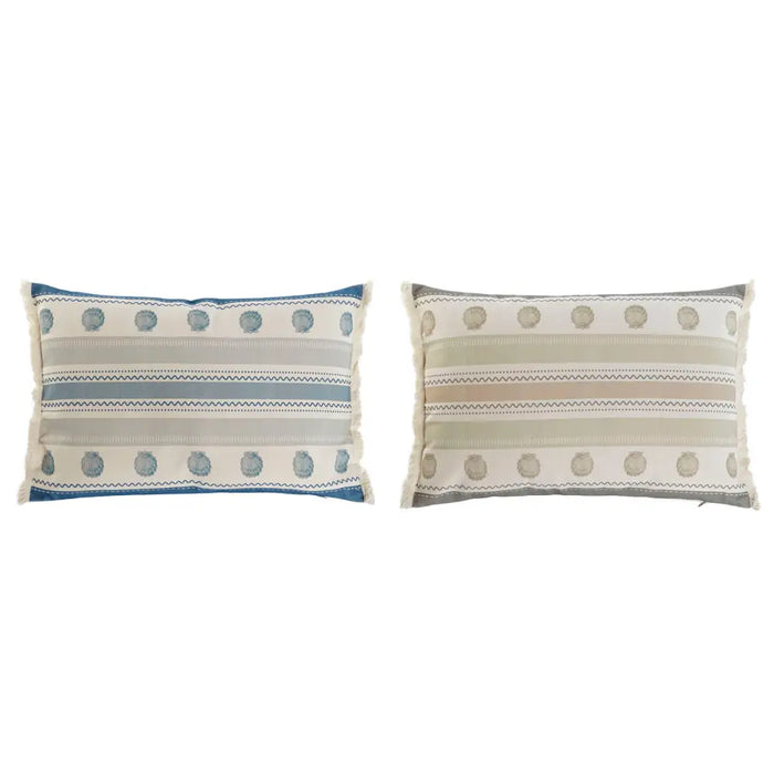 Възглавница Home ESPRIT Син Бежов 60 x 10 x 45 cm (2 броя)