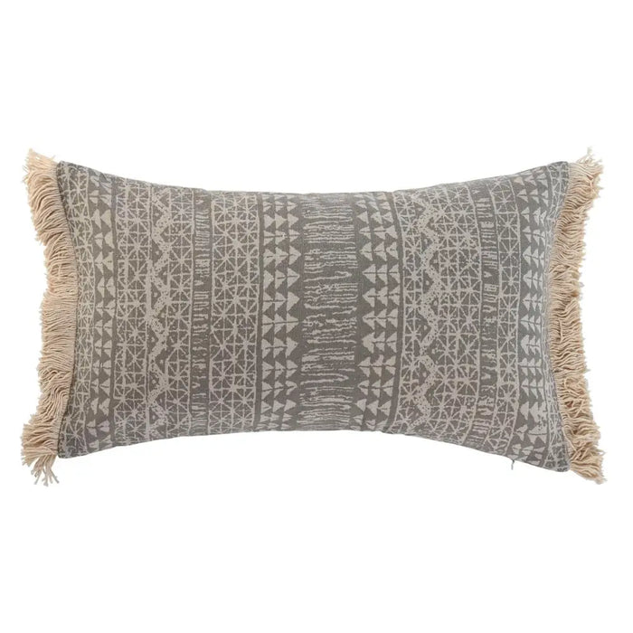 Възглавница Home ESPRIT Сив Естествен Boho 50 x 8 x 30 cm