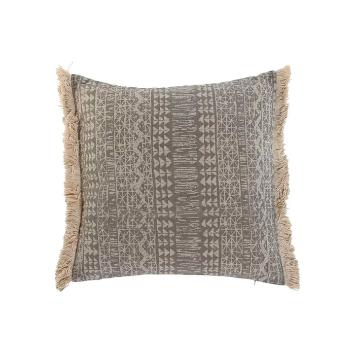 Възглавница Home ESPRIT Сив Естествен Boho 45 x 8 x 45 cm