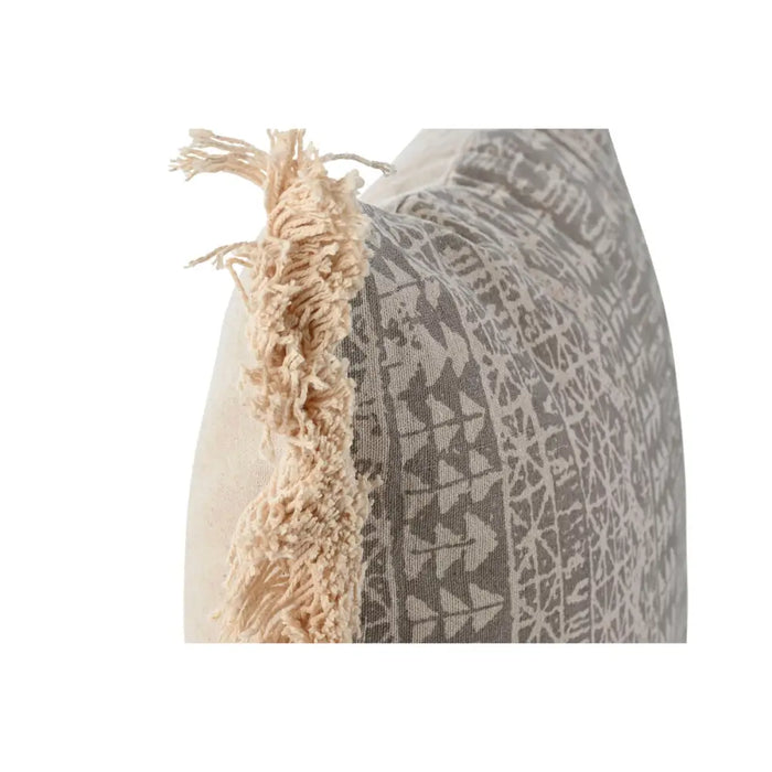Възглавница Home ESPRIT Сив Естествен Boho 45 x 8 x 45 cm