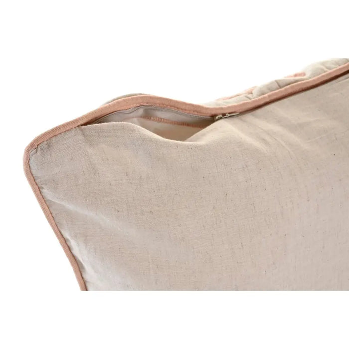 Възглавница DKD Home Decor 50 x 15 x 50 cm Бежов Розов